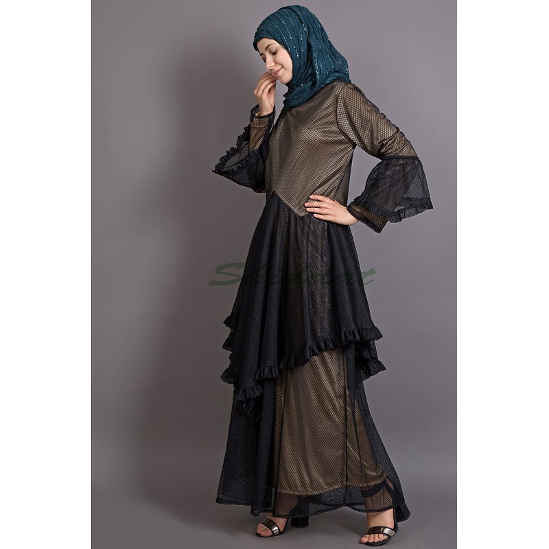 Frill Abaya - Heracloset Online